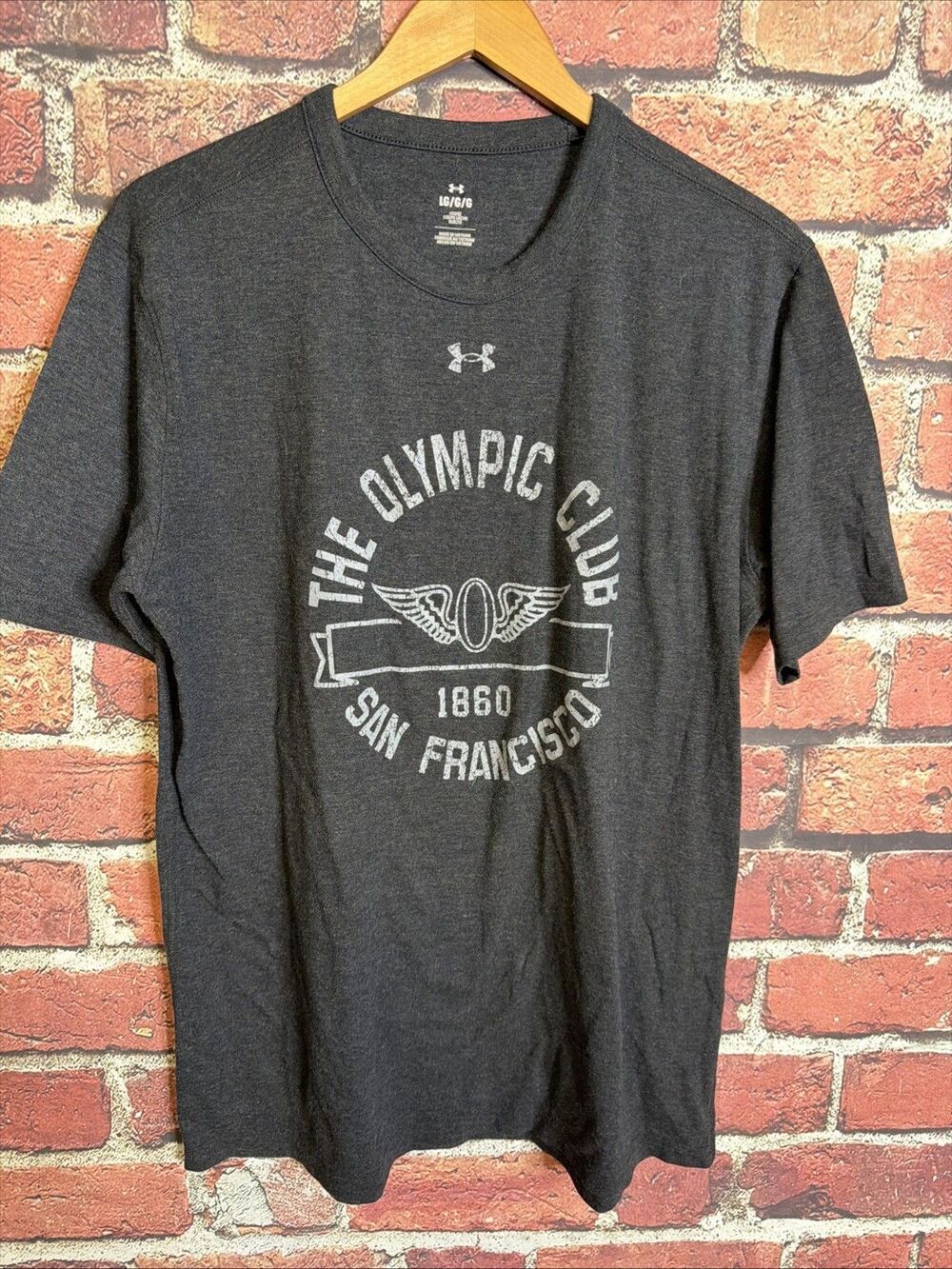 The Olympic Club Shirt Mens XL Gray Under Armour San Francisco Gym